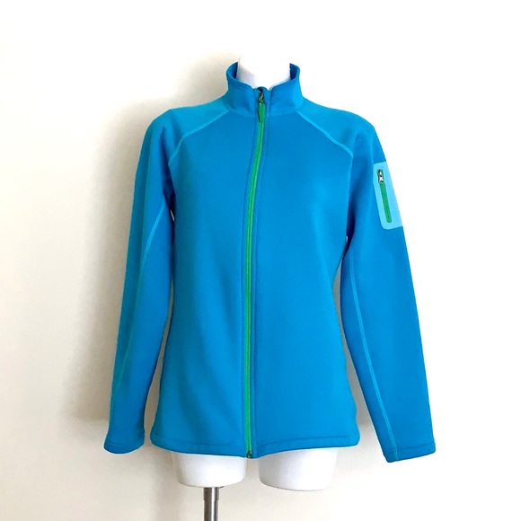 Marmot Jackets & Blazers - Marmot Polartec Stretch Fleece Jacket Aqua & Green